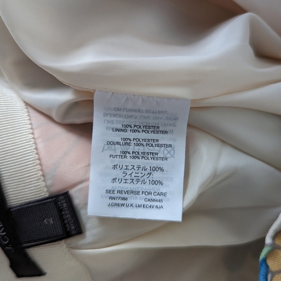 J Crew Women’s Size 2 Tie-waist Skirt in Ornate Retro Floral Style G0962 - Picture 5 of 7